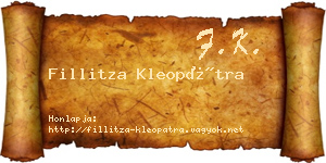 Fillitza Kleopátra névjegykártya
